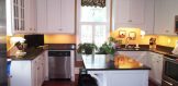 kitchen with quartz counter tops